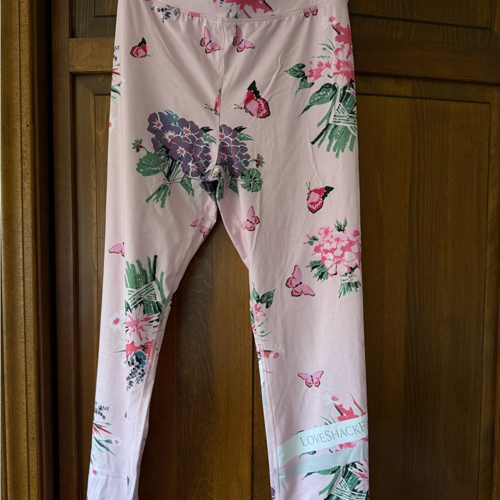LoveShackFancy Floral Butterfly Leggings